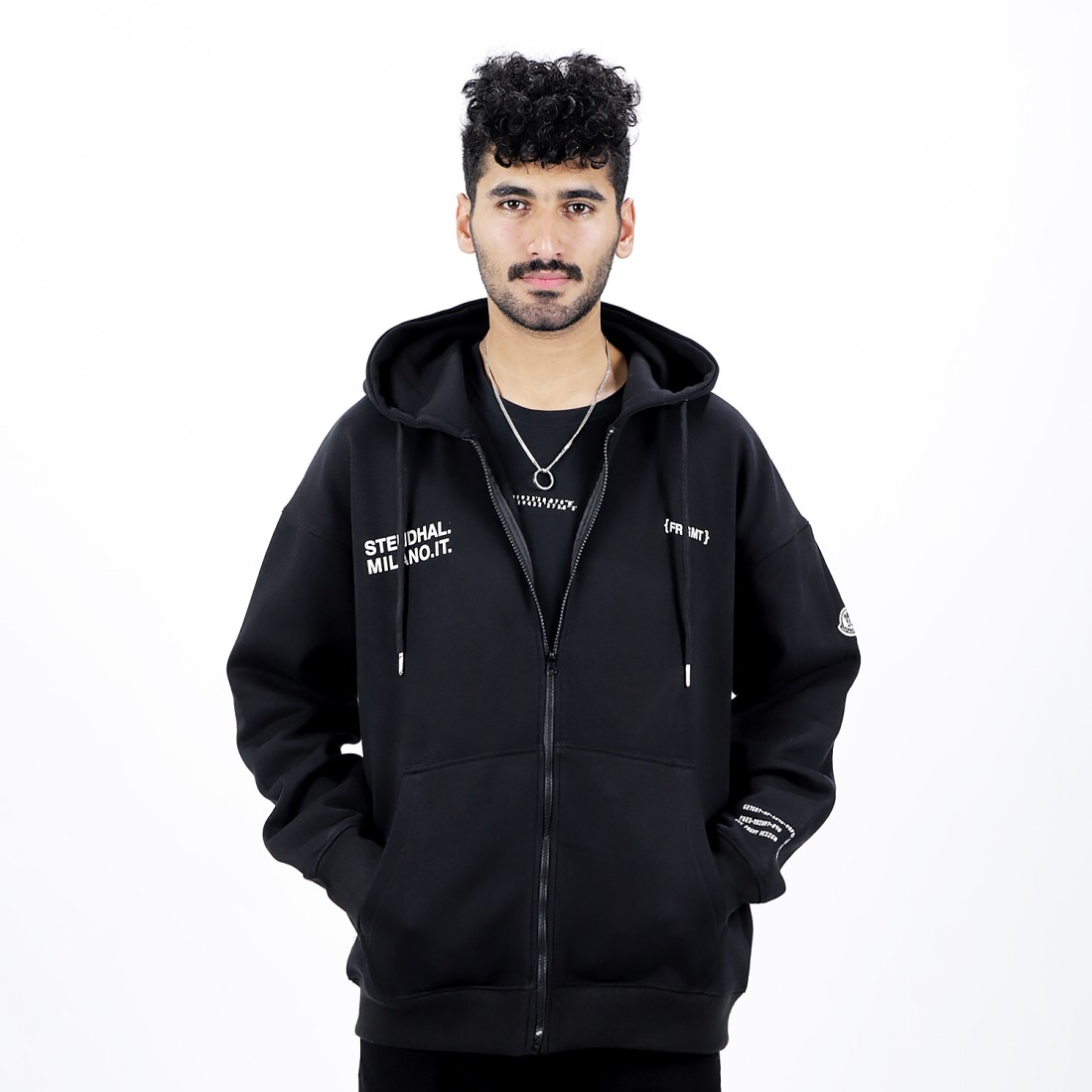 Moncler flag discount zip hoodie